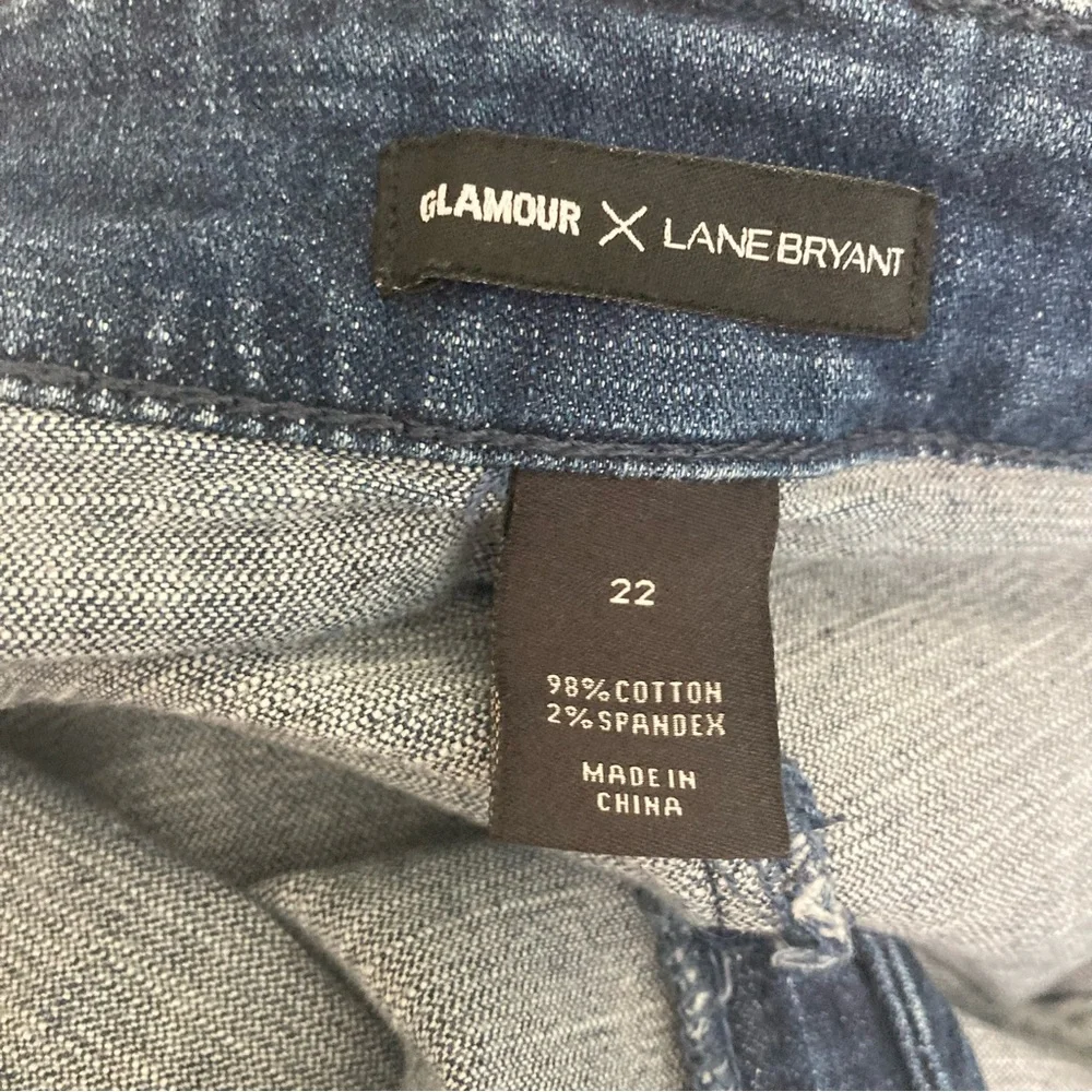 Glamour x Lane Bryant Denim Mini Skirt 22